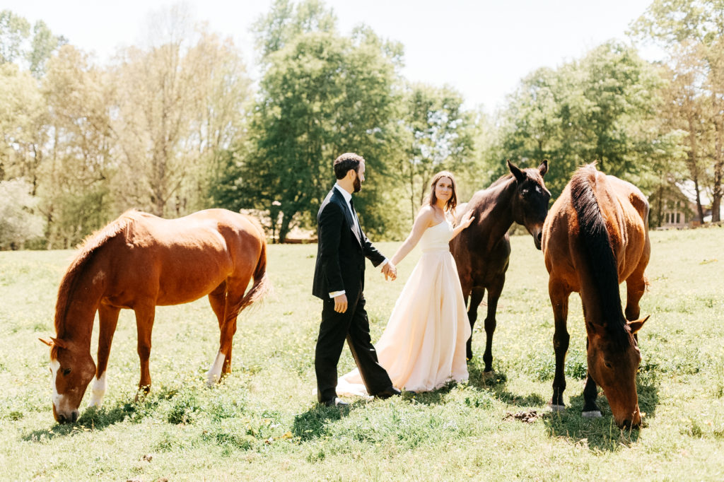 horse barn wedding