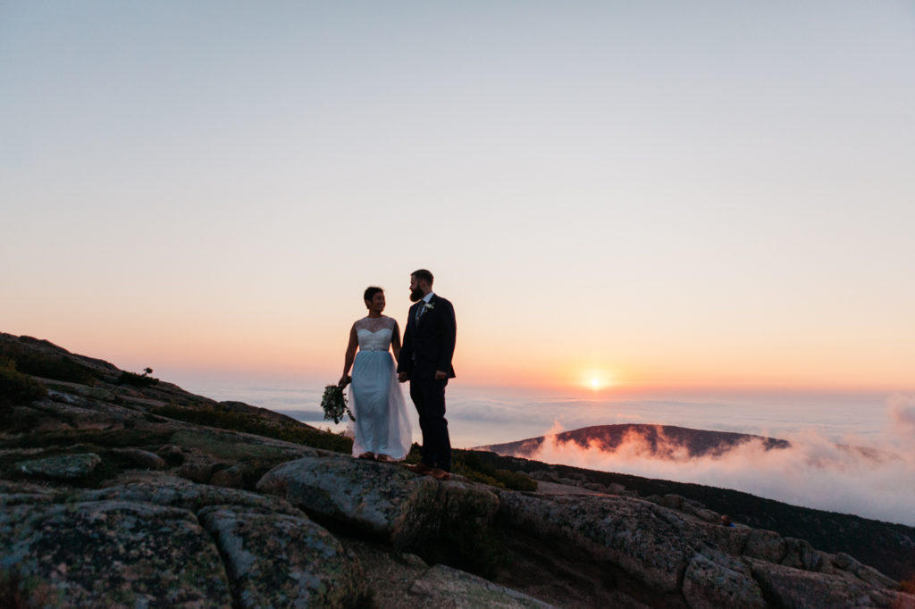 maine sunrise wedding