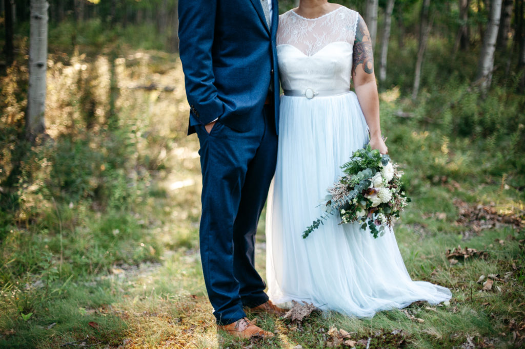 teal wedding dress