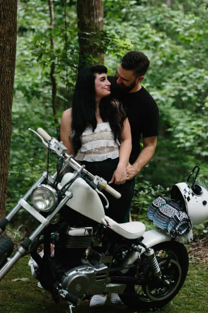 Atlanta motorcycle engagement session by Kate Lamb of Wild in Love Photo
