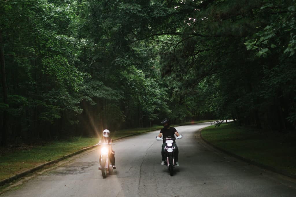 Atlanta motorcycle engagement session by Kate Lamb of Wild in Love Photo