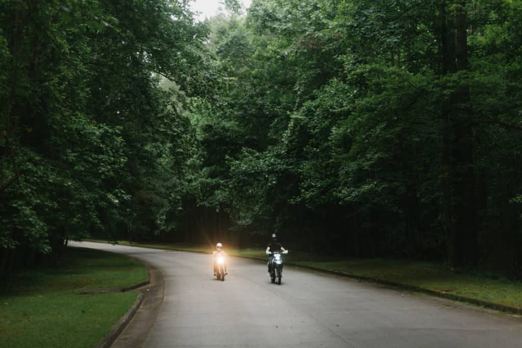 Atlanta motorcycle engagement session by Kate Lamb of Wild in Love Photo
