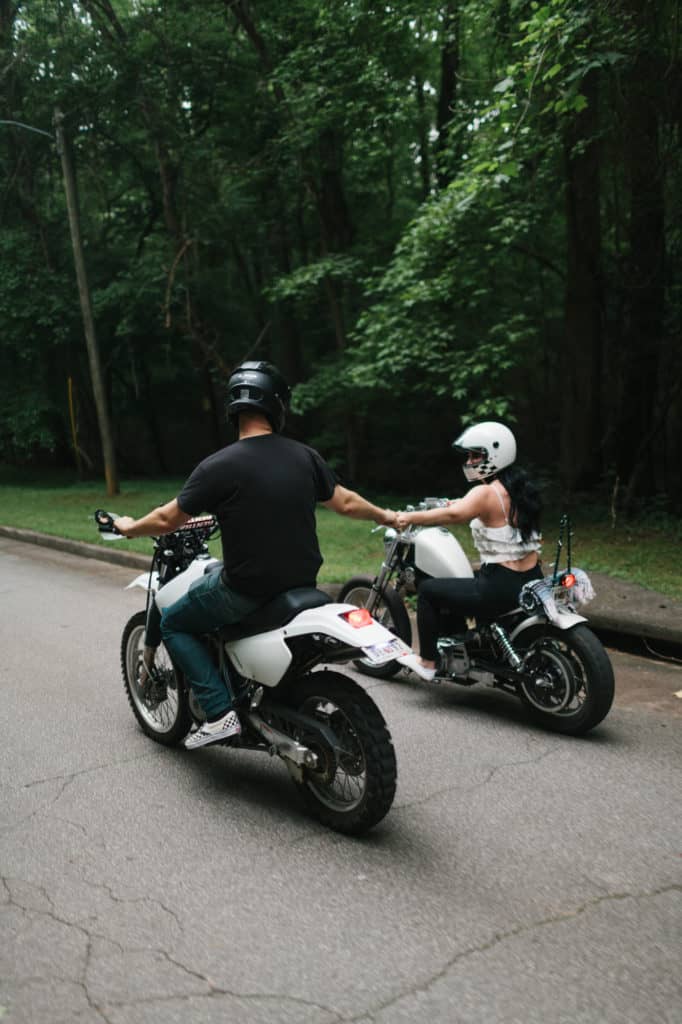 Atlanta motorcycle engagement session by Kate Lamb of Wild in Love Photo