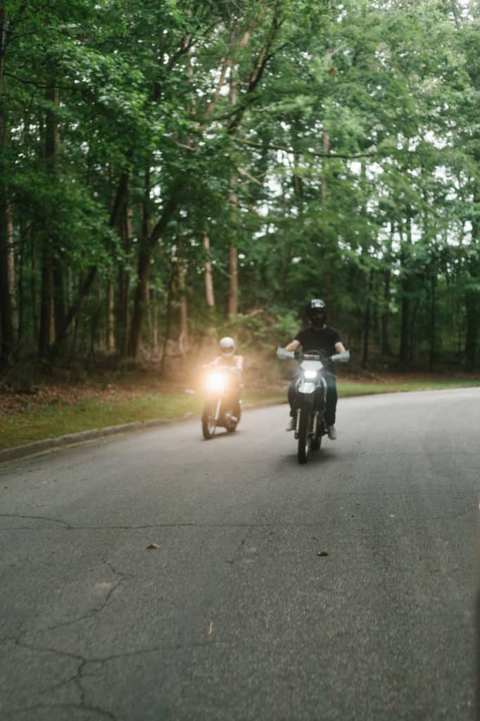 Atlanta motorcycle engagement session by Kate Lamb of Wild in Love Photo