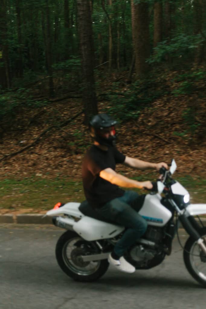 Atlanta motorcycle engagement session by Kate Lamb of Wild in Love Photo