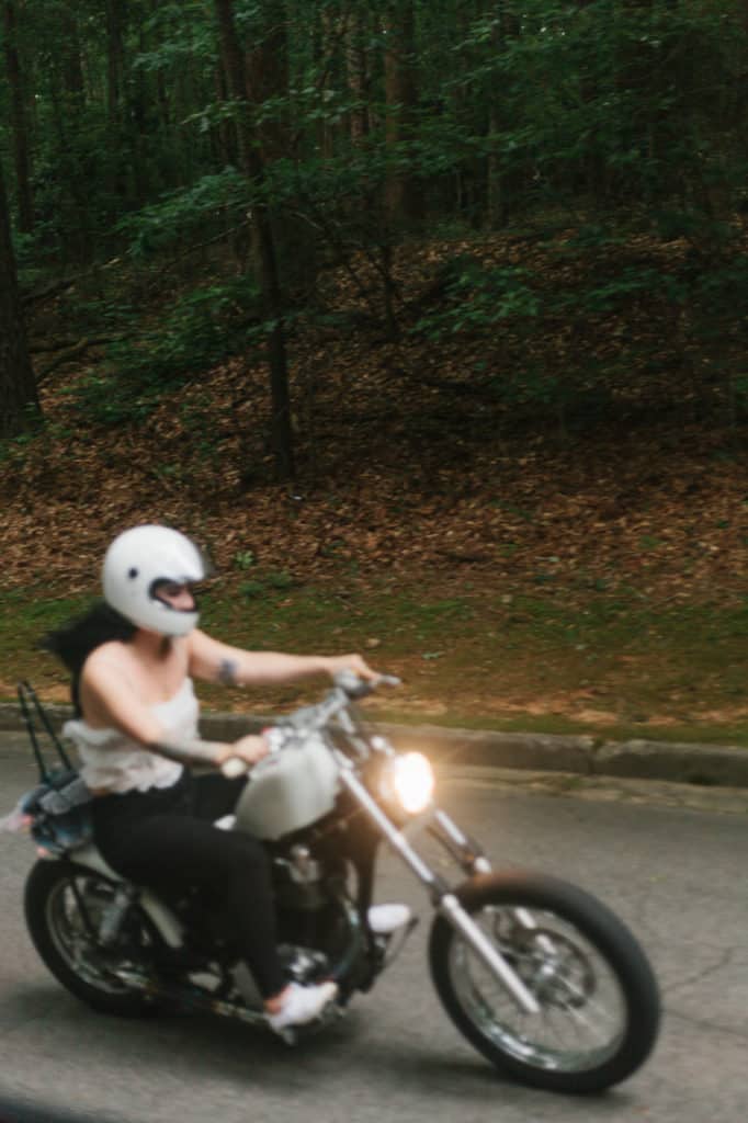 Atlanta motorcycle engagement session by Kate Lamb of Wild in Love Photo