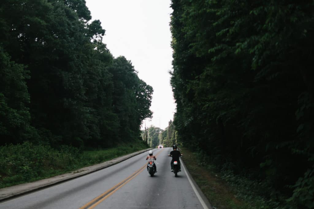 Atlanta motorcycle engagement session by Kate Lamb of Wild in Love Photo