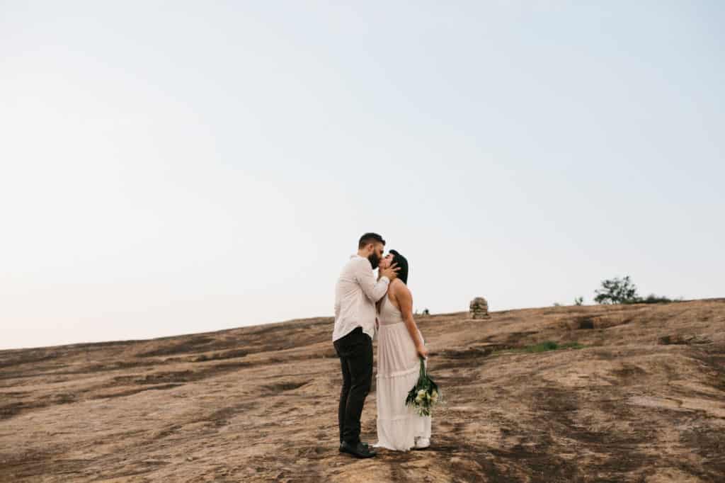 Arabia Mountain engagement session by Kate Lamb of Wild in Love Photo