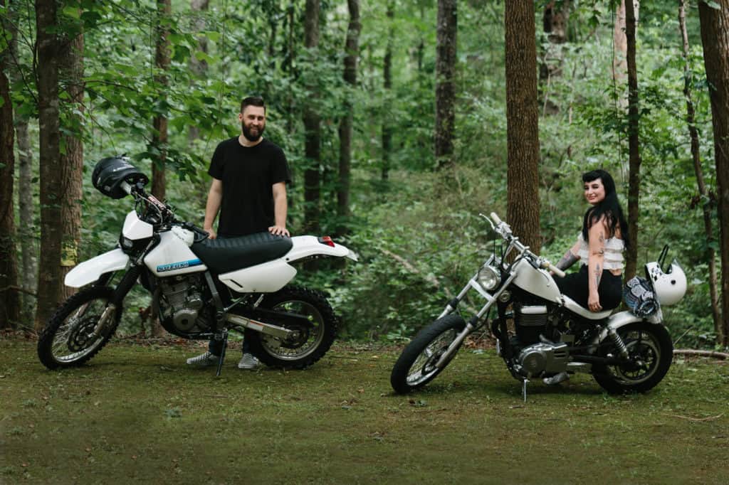 Atlanta motorcycle engagement session by Kate Lamb of Wild in Love Photo
