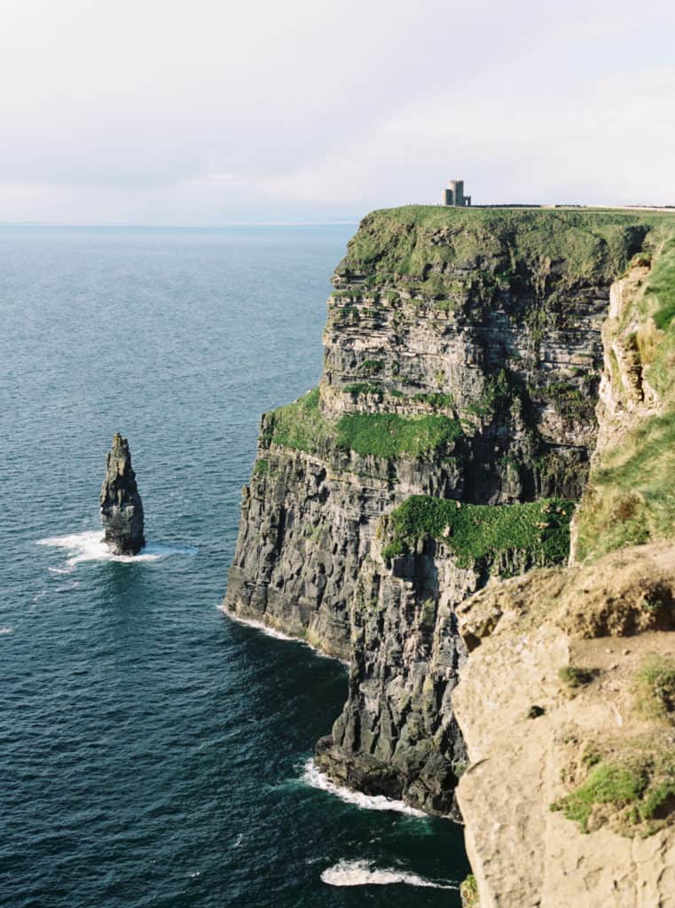 Cliffs of Moher in Liscannor, Co Clare, Ireland photographed on film by Kate Lamb of Wild in Love Photo