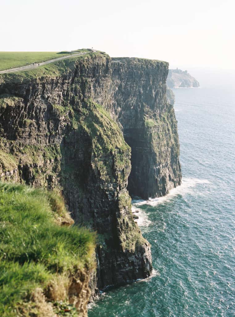 Cliffs of Moher in Liscannor, Co Clare, Ireland photographed on film by Kate Lamb of Wild in Love Photo