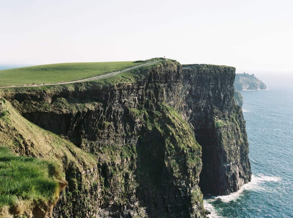 Cliffs of Moher in Liscannor, Co Clare, Ireland photographed on film by Kate Lamb of Wild in Love Photo
