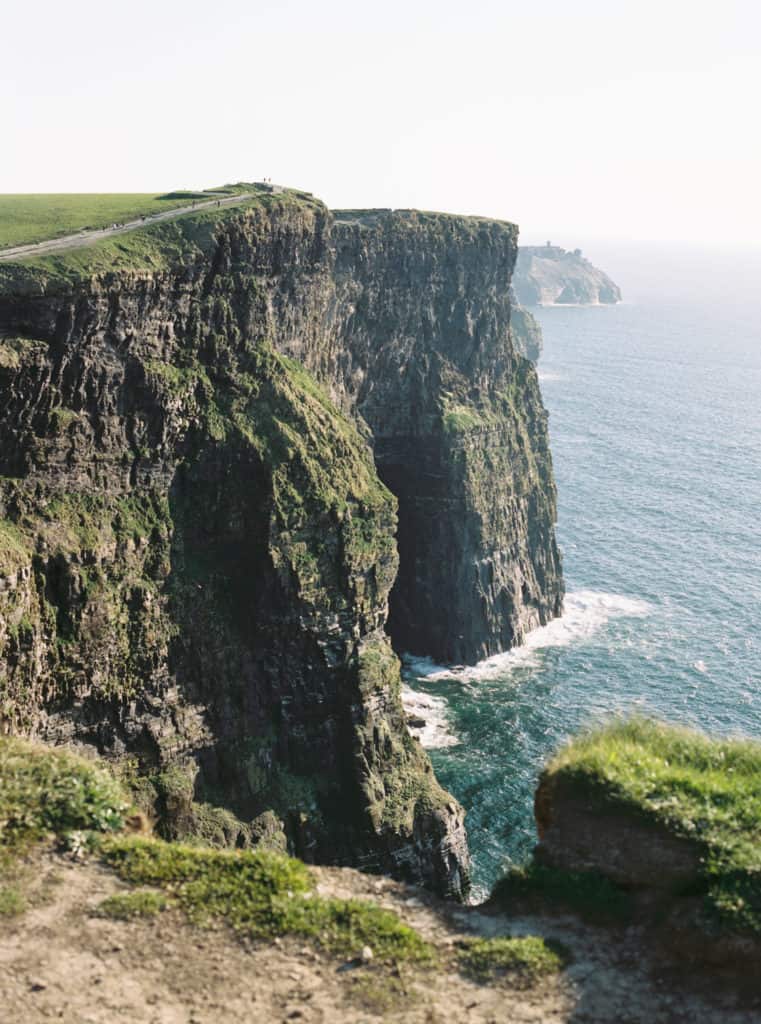 Cliffs of Moher in Liscannor, Co Clare, Ireland photographed on film by Kate Lamb of Wild in Love Photo