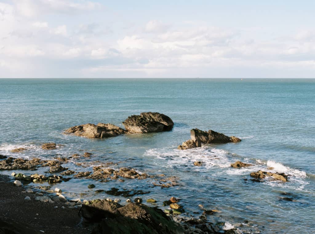 Coast of Wicklow, Ireland photographed on film by Kate Lamb of Wild in Love Photo.