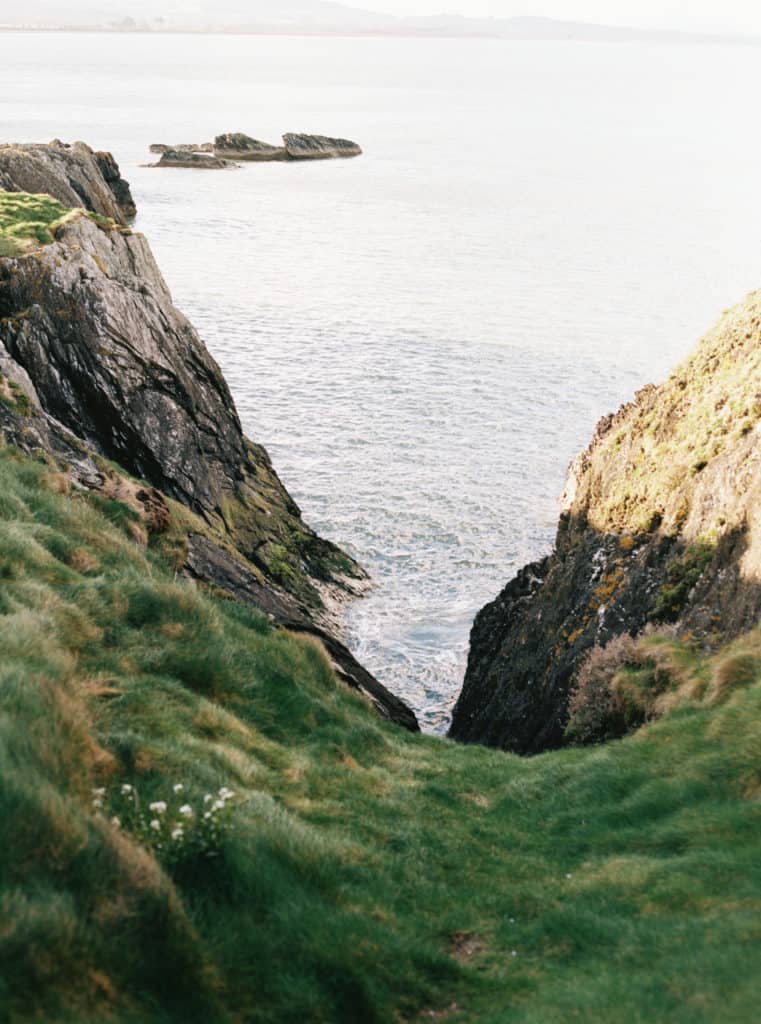 Coast of Wicklow, Ireland photographed on film by Kate Lamb of Wild in Love Photo.