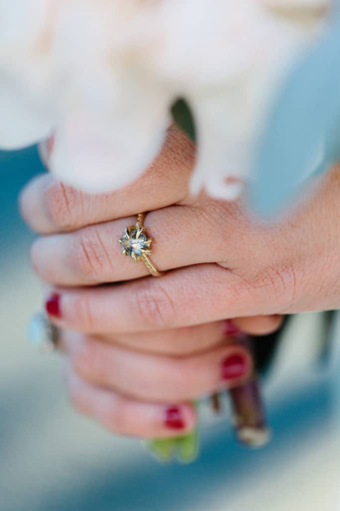 salt pepper diamond wedding ring