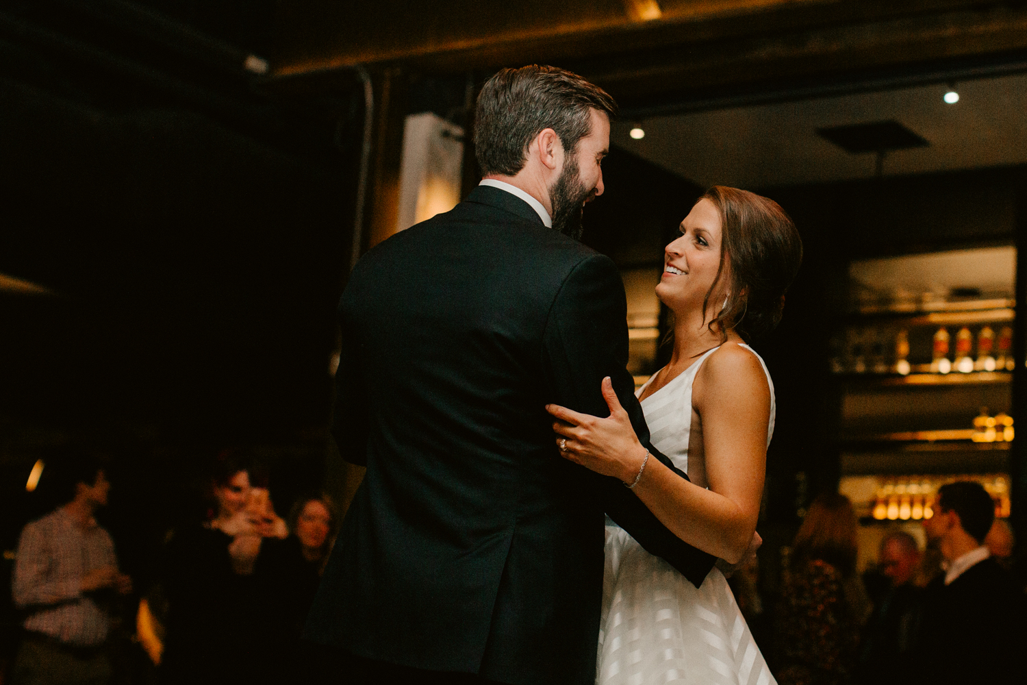 wedding reception at Painted Duck bowling alley in atlanta Georgia