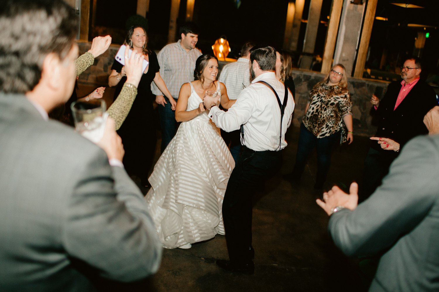 wedding reception at Painted Duck bowling alley in atlanta Georgia