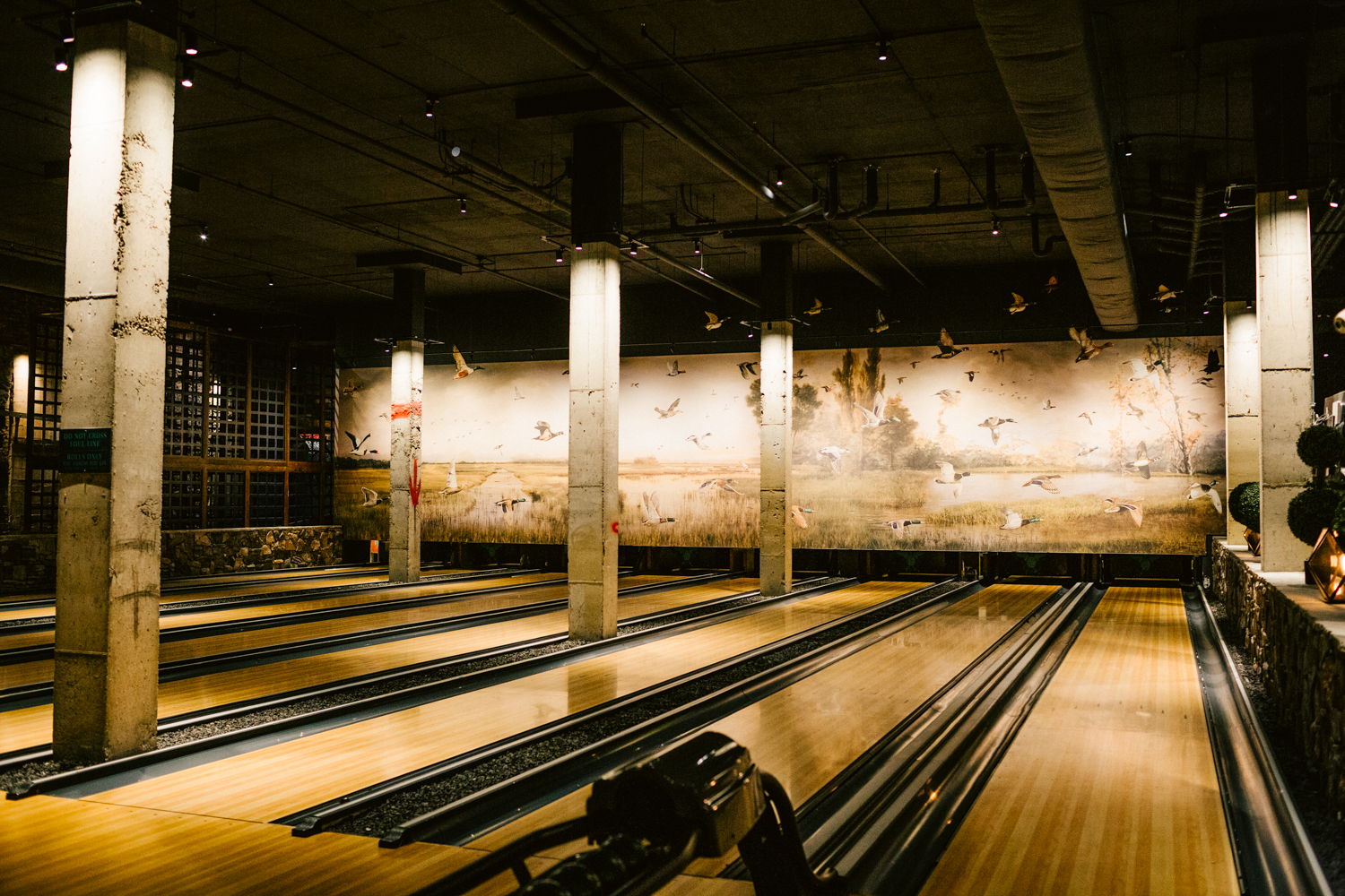 Painted Duck bowling alley in Atlanta Georgia