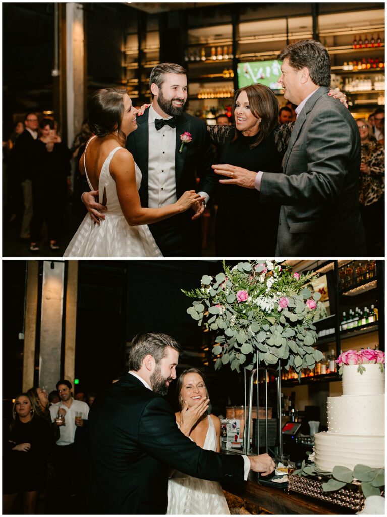 wedding reception at Painted Duck bowling alley in atlanta Georgia