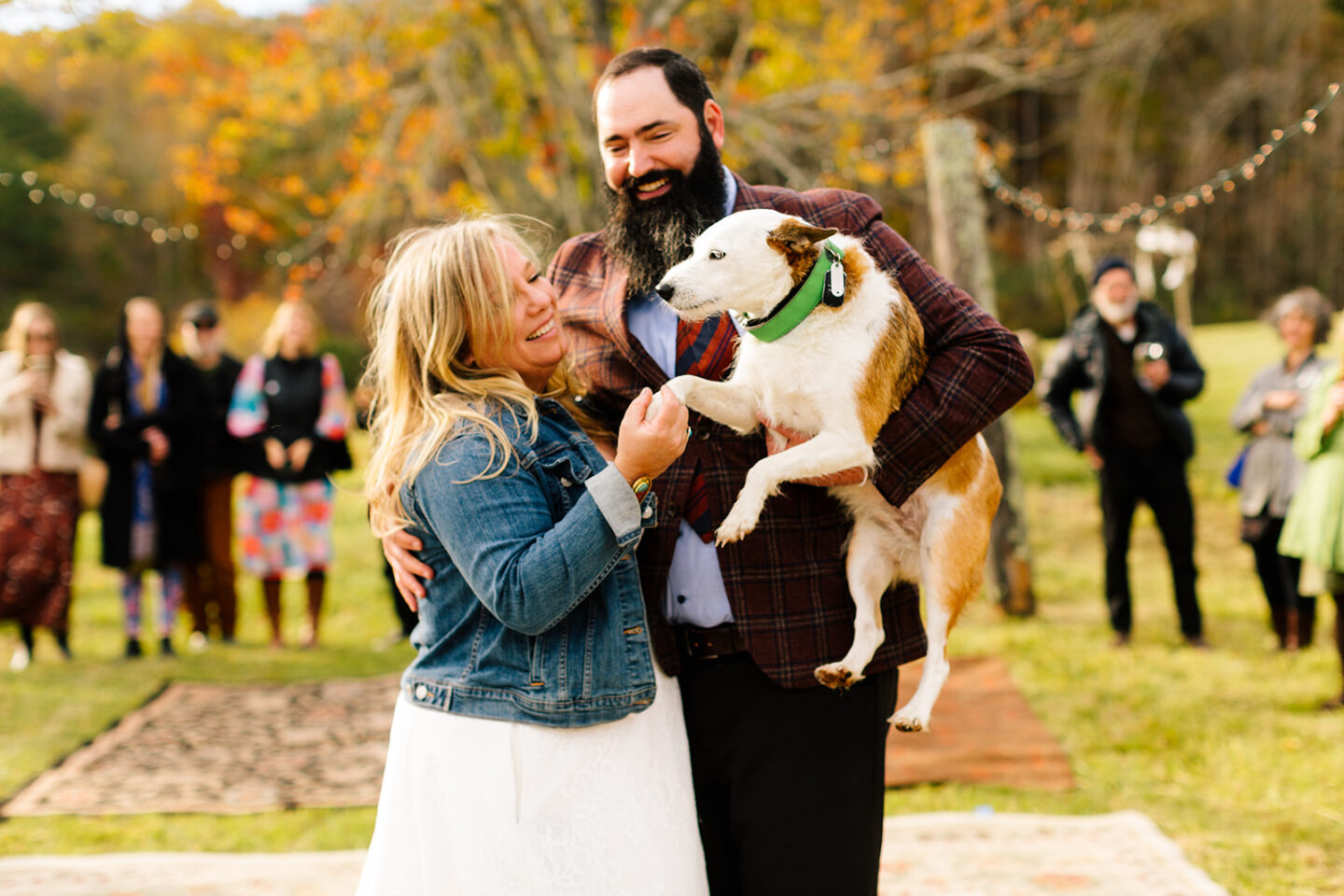 North Georgia Ellijay outdoor fall wedding
